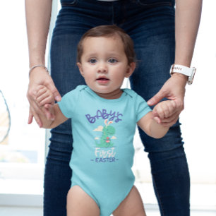 PERSONALISIERTES ERSTES OSTERN DES BABYS BABY STRAMPLER