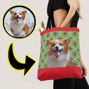 Personalisiertes Erstes Tier Foto Geschenke Hund L Tasche