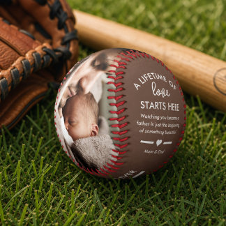Personalisiertes erstes Vatertagsgeschenk von Elte Baseball