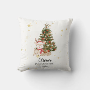 Personalisiertes Erstes Weihnachten Baby Kissen