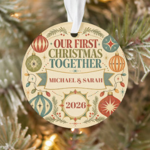 Personalisiertes erstes Weihnachten zusammen 2026 Ornament