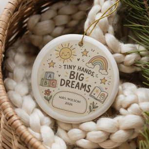 Personalisiertes Erzieher-Ornament Keramik Ornament