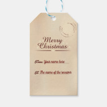 Personalisiertes Etikett für Weihnachtsgeschenke