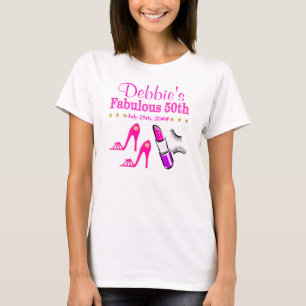 PERSONALISIERTES FABULOUS 50. DIVA T SHIRT