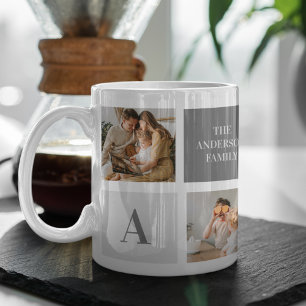 Personalisiertes Familien-Collage-Geschenk Kaffeetasse