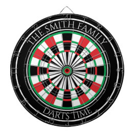 Personalisiertes Familien-Dartboard mit individuel Dartscheibe
