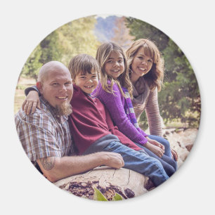 Personalisiertes Familien-Foto und Namen-Magnet Magnet