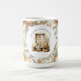 Personalisiertes Familien-Ostern Beige Kaffeetasse