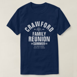 Personalisiertes Familien-Wiedersehen-T-Shirt T-Shirt