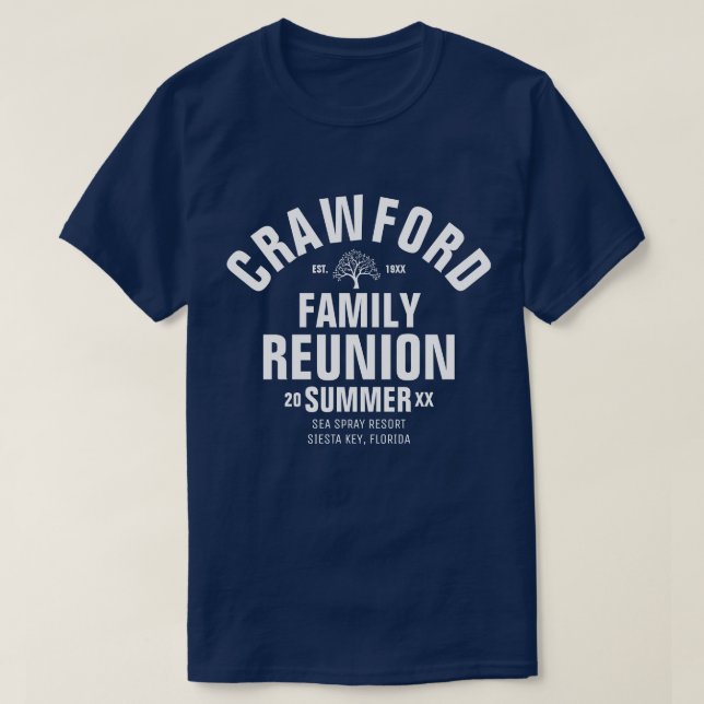 Personalisiertes Familien-Wiedersehen-T-Shirt T-Shirt (Design vorne)