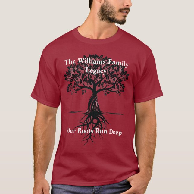 Personalisiertes Familienalter T-Shirt (Vorderseite)