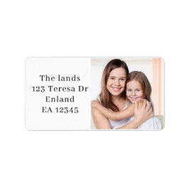 Personalisiertes Familienfoto-Adressdesign Adressaufkleber