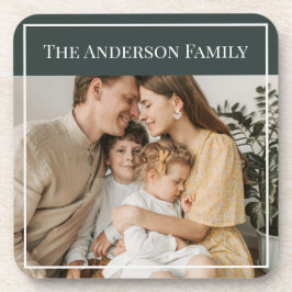 Personalisiertes Familienfoto | Benutzerdefinierte Getränkeuntersetzer