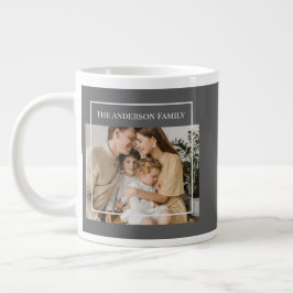 Personalisiertes Familienfoto | Benutzerdefinierte Jumbo-Tasse