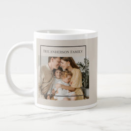 Personalisiertes Familienfoto | Benutzerdefinierte Jumbo-Tasse