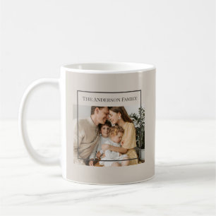 Personalisiertes Familienfoto Benutzerdefinierte Kaffeetasse