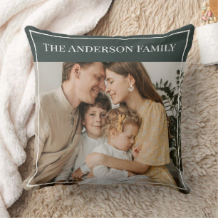 Personalisiertes Familienfoto Benutzerdefinierte Kissen