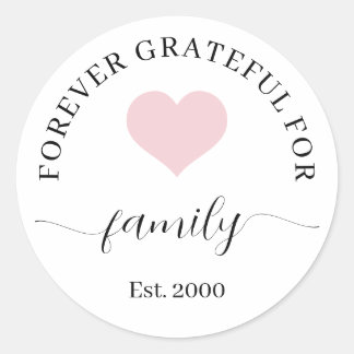 Personalisiertes Familienfoto-Bundle-Geschenkset Runder Aufkleber