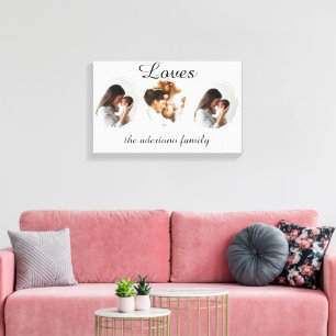 Personalisiertes Familienfoto-Poster – Benutzerdef Leinwanddruck