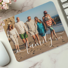 Personalisiertes Familienfoto und Text Mousepad