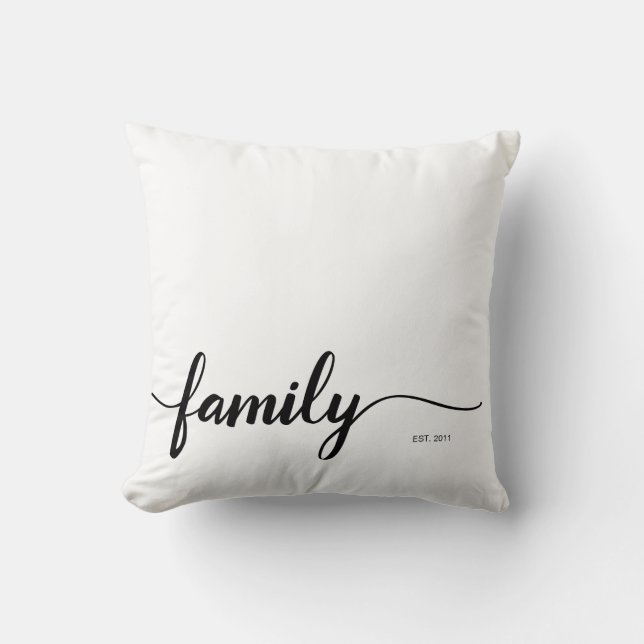 Personalisiertes FAMILIENKissen im Foto Kissen (Vorderseite)