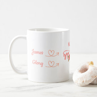 Personalisiertes Familienname Liebe Design zum Mut Kaffeetasse