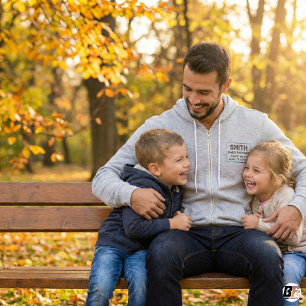 Personalisiertes Familienname Patriarch Vintage Et Hoodie