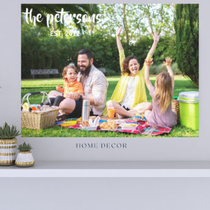 Personalisiertes Familienpikant-Foto Leinwanddruck