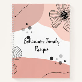 Personalisiertes Familienrezept Notizbuch