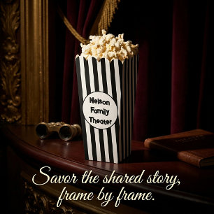 Personalisiertes Familientheater-Popcorn Geschenkschachtel