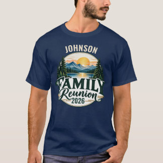 Personalisiertes Familientreffen in den Bergen T-Shirt