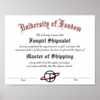 Personalisiertes Fandom-Diplom