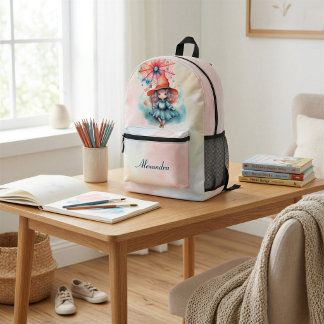 Personalisiertes fantastisches Hexenschul-Abenteue Bedruckter Rucksack