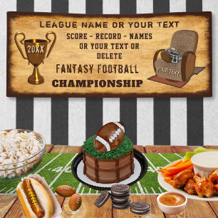 Personalisiertes Fantasy-Football-Meisterschafts-B Banner