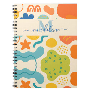 Personalisiertes Farb-Splash abstraktes Notizbuch Notizblock