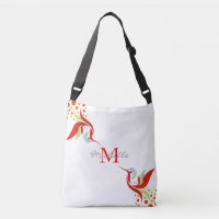 Personalisiertes Farbband-Bird-Monogramm