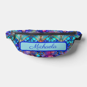 Personalisiertes, farbiges, gefestigtes Glas Bauchtasche
