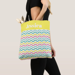 Personalisiertes, farbiges Muster Tasche