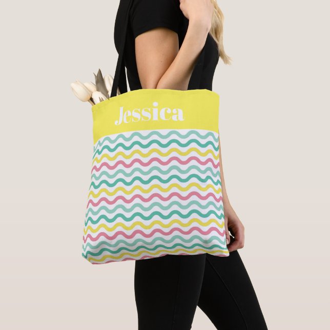 Personalisiertes, farbiges Muster Tasche (Von Nahem)