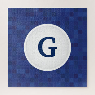 Personalisiertes Farbmuster aus blauem Mosaikbild