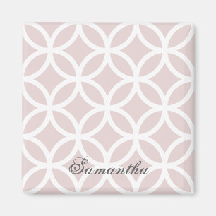 Personalisiertes Farbmuster aus rosa Diamant Magnet
