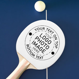Personalisiertes Farbtextlogo für Foto Tischtennis Schläger