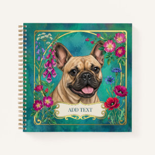 Personalisiertes Fawn-Französische-Bulldogge-Notiz Notizbuch