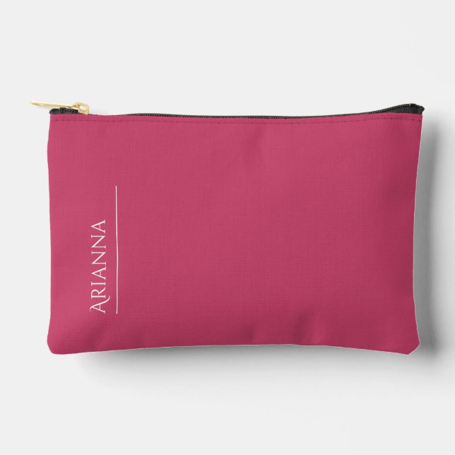 Personalisiertes fett rosa zubehörtasche (Vorderseite)