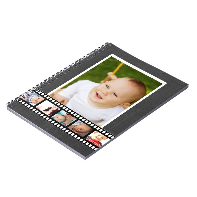 Personalisiertes Filmband individuell anpassbar Notizblock (Linke Seite)