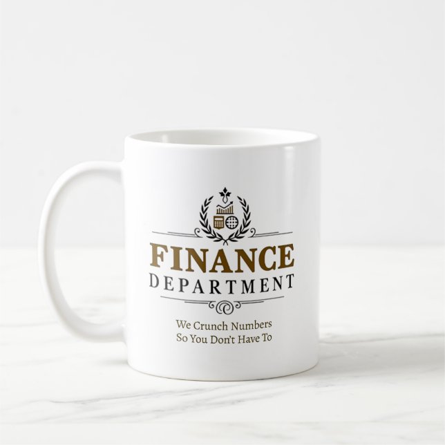 Personalisiertes Finanzteam Kaffeetasse (Links)