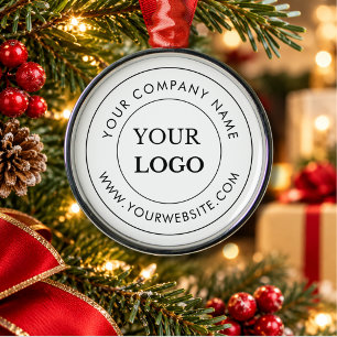 Personalisiertes Firmenlogo-Branding für Unternehm Ornament Aus Metall