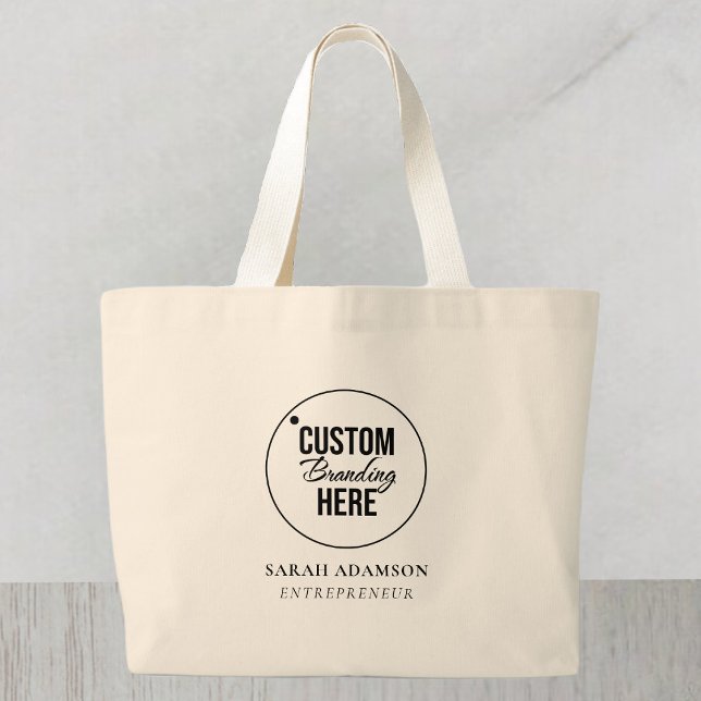 Personalisiertes Firmenlogo Große Leinwand Totbeut Jumbo Stoffbeutel (logo tote bag)