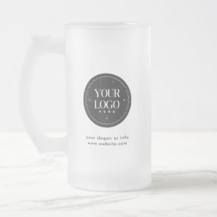 Personalisiertes Firmenlogo   Individuelles Geschä Mattglas Bierglas