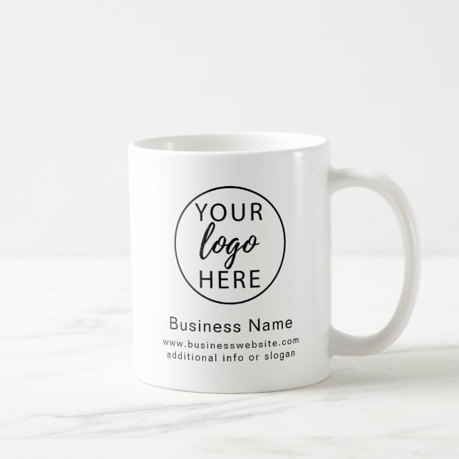 Personalisiertes Firmenlogo Mitarbeiter Kaffeetasse (Rechts)
